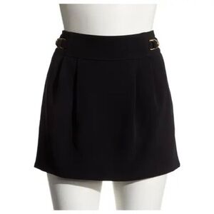 Gucci Black Crepe Mini Skirt